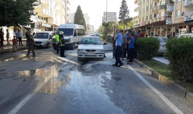 Nizip’te Otomobil Yangını