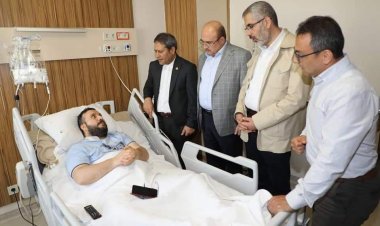 Gazimiz Aslanoğlu'na Protokol'den Ziyaret 