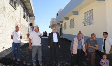 Başkan Sarı sahada incelemelerde bulundu