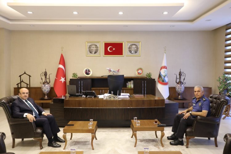 Emniyet Müdürü Önel’den Başkan Sarı’ya ziyaret