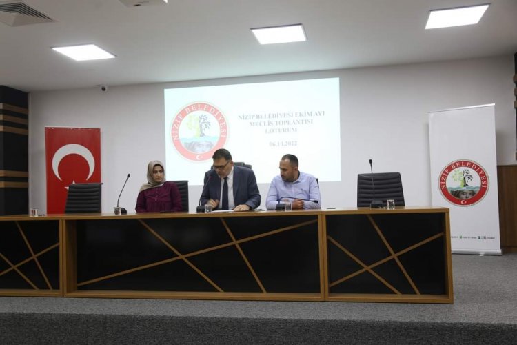 Nizip Belediyesi Ekim ayı meclis toplantısı yapıldı
