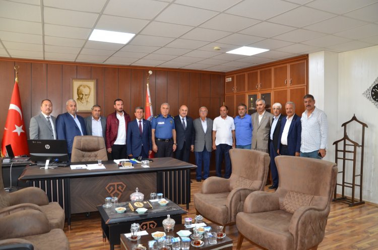 NTB İLÇE EMNİYET MÜDÜRÜLÜĞÜNE ATANAN HACI AHMET ÖNEL'E ZİYARET ETTİ