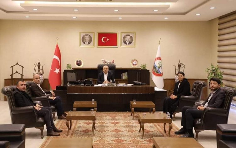 Hastane Yönetiminden Başkan Sarı'ya Ziyaret