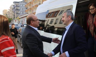 Milletvekili adaylarından Başkan Sarı'ya ziyaret