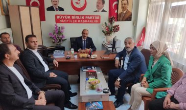 BBP 1. Sıra Adayı Kızılaslan'dan BBP Nizip Teşkilatına Ziyaret