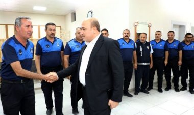 Belediye Başkanı Sarı'dan Zabıta'ya ziyaret