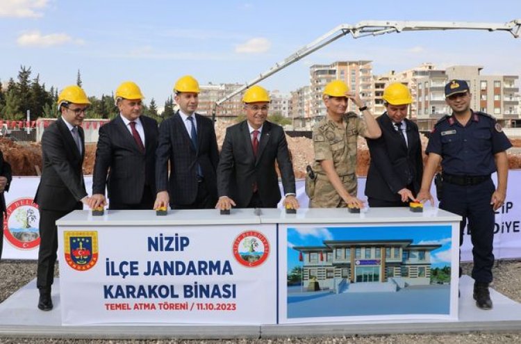 Jandarma hizmet binasının temeli atıldı