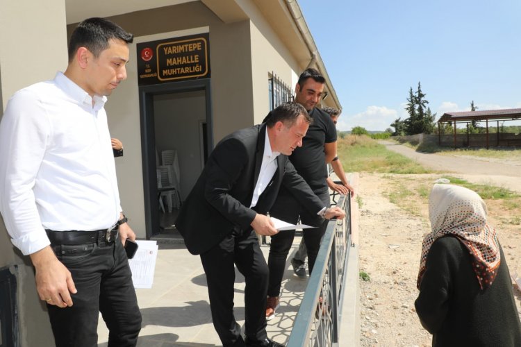 Belediye Başkanı Doğan, sahadaki çalışmaları inceledi