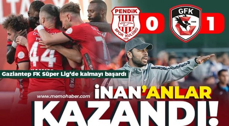 Gaziantep FK Süper Lig’de kalmayı başardı