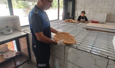 Zabıta ekipleri fırın denetiminde