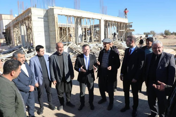 Başkan Ali Doğan, Gürbaşak Kırsal Mahallede Cami İnşaatını İnceledi