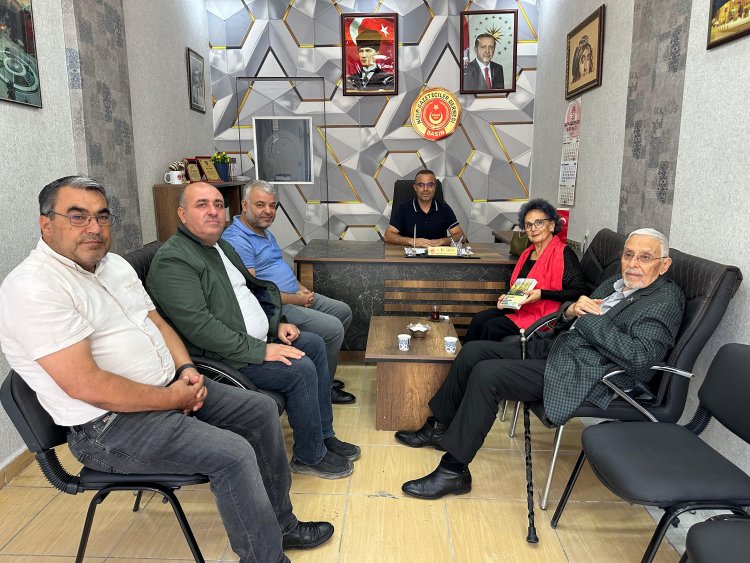 Nizipli Hayırsever Maruf Marufoğlu ve Yazar Saadet Uygur’dan Nizip Gazeteciler Derneği’ne Ziyaret