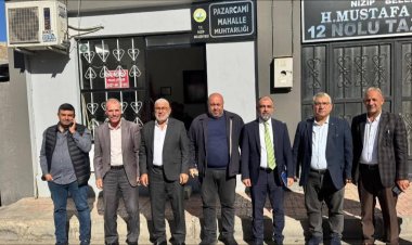 AK Parti Nizip İlçe Teşkilatından Mahalle Muhtarlarına Ziyaret