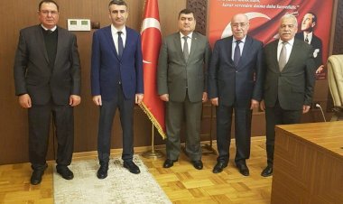 Kardeş İlçe Protokolünden Kaymakam Şahin'e Ziyaret