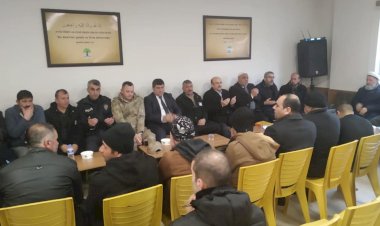 Kaymakam Şahin, Belediye Başkanı Sarı, Şehit ailesine taziye ziyaretinde bulundu