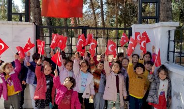 Kur’an kursunun minik öğrencileri şehitleri yalnız bırakmadı