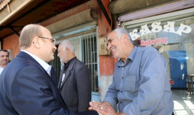 Belediye Başkanı Sarı’dan esnaf ziyareti