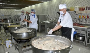 Hacı Fatma-Mehmet Cankesen Külliyesi aşevinde günde 3000 Kişiye Yemek Dağıtılıyor