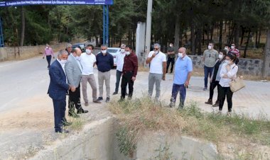 Başkan Sarı, taşkın koruma tesislerinin yapılacağı alanları inceledi