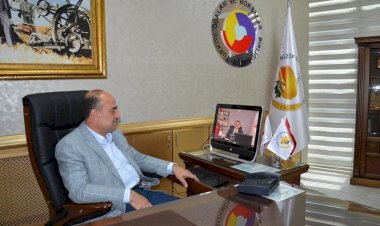 BORSA BAŞKAN İBRAHİM SARI, WEBİNAR ÜZERİNDEN GERÇEKLEŞTİRİLEN İSTİŞARE TOPLANTISINA KATILDI 