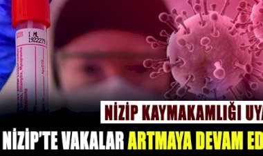 Nizip Kaymakamlığı Uyardı Nizip’te Vakalar Artmaya Devam Ediyor