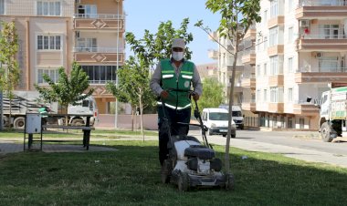 Park ve yeşil alanlarda çalışmalar sürüyor 