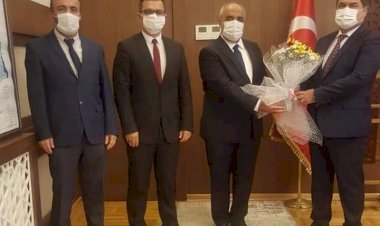 Müftü Çiftçi, Kaymakam Şahin'i Ziyaret Etti