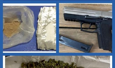 Nizip'te uyuşturucu ve silah yakalandı