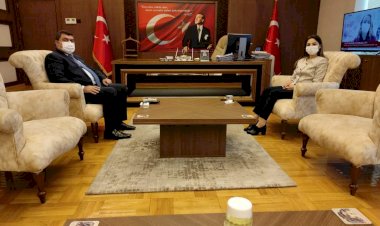 Oğuzeli Kaymakamı Büşra Uçar Kaymakam Şahin’i Ziyaret Etti