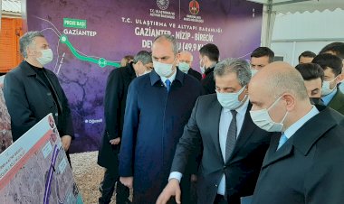 Bakanlar Nizip yolunu inceledi