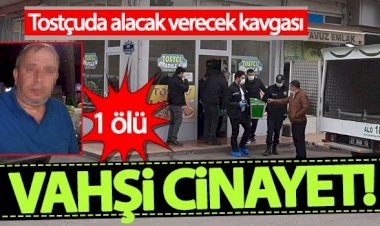 Tostçuda alacak verecek kavgasında kan aktı!