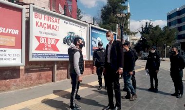 Nizip Emniyet Müdürü Yaman'dan Covid-19 tedbirleri denetimi