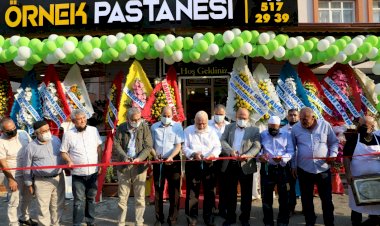 Örnek pastanesi hizmete açıldı