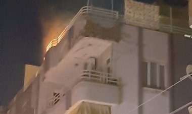 Nizip'te çocuklarını rehin alıp, evini yaktı