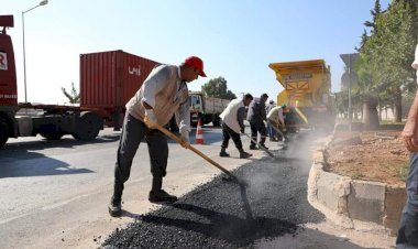 Sanayi Sitesi’nde asfalt çalışması