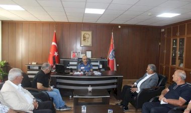 Muhtar Çiçek'ten Yeni Emniyet Müdürüne Ziyaret