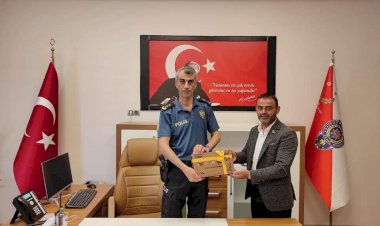 Muhtar Turan'dan Emniyet Müdürü Yaman'a Ziyaret