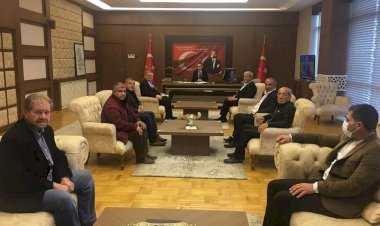 MHP'den Kaymakam Çağlar'a hayırlı olsun ziyareti