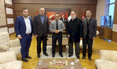 Kaymakam Çağlar’a hayırlı olsun ziyareti