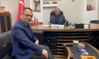 Kaymakam Çağlar'dan Oda Başkanı Kök'e Ziyaret