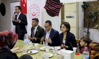 ŞEHİT VE GAZİ YAKINLARI YEMEK'TE BULUŞTU