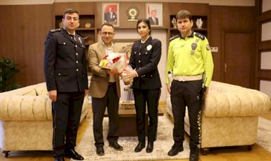 Emniyet Müdürlüğünden Kaymakam Çağlar'a Ziyaret