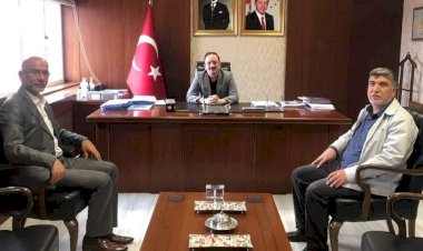 Nizip Bakkallar ve Sebzeciler Odası Başkanı Canpolat'tan Kaymakam Bayram'a ziyaret