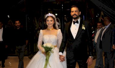 Çiçek ve Akyılmaz ailelerinin mutlu günü