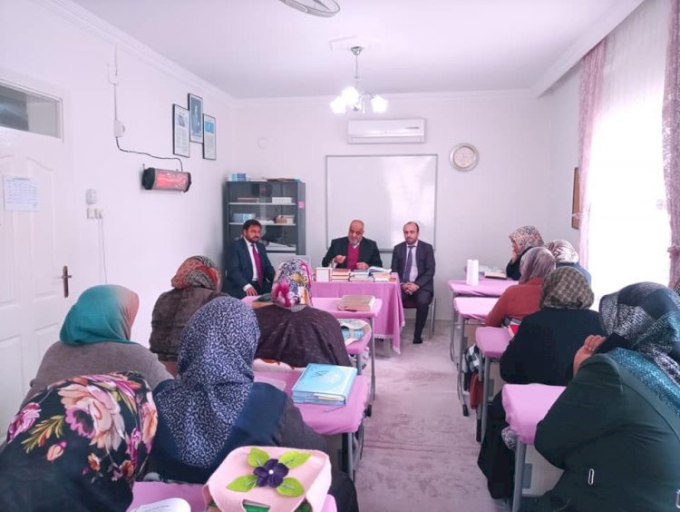 İLÇE MÜFTÜSÜ ÇİFTÇİ’DEN KUR’ÂN KURSUNA ZİYARET