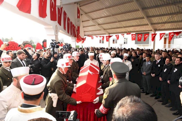 Şehidimiz sonsuzluğa uğurladı