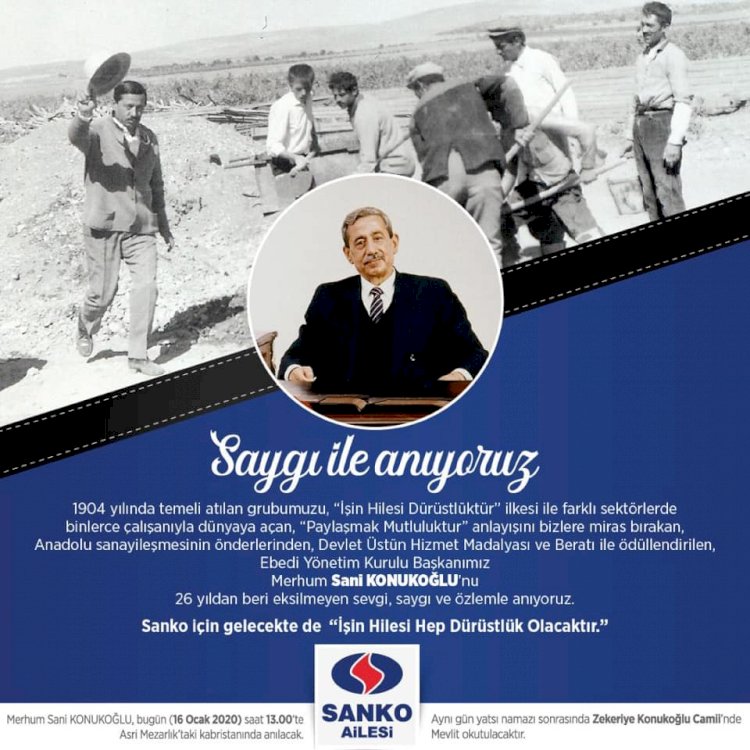 Saygı ile Anıyoruz