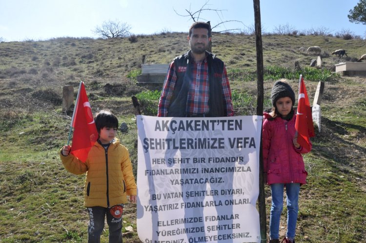 Nizip'te Şehitler İçin Çam Dikildi