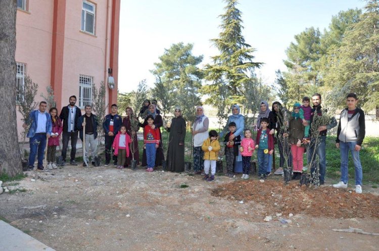 Akçakent'li Kadınlar 8 Mart'ta Şehitler İçin Fidan Dikti