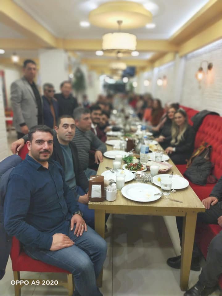 Nizip Halk Eğitim Merkezi Türk Halk Müziği Korosu yemekte buluştu